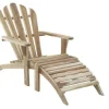 Adirondack stol med fodskammel - Classic teak