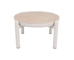 Akita Sofabord Ø57 cm - Gråhvid