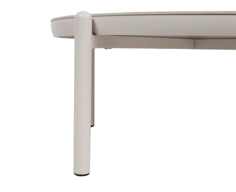 Akita Sofabord Ø93 cm - Gråhvid
