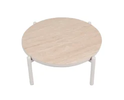 Akita Sofabord Ø93 cm - Gråhvid