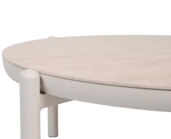 Akita Sofabord Ø93 cm - Gråhvid