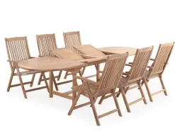 Alba Darvin Havemøbelsæt 100x200/250/300 - Kerneteak