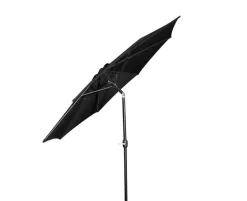 Alu Markedsparasol Ø300 med tilt og krank - Sort