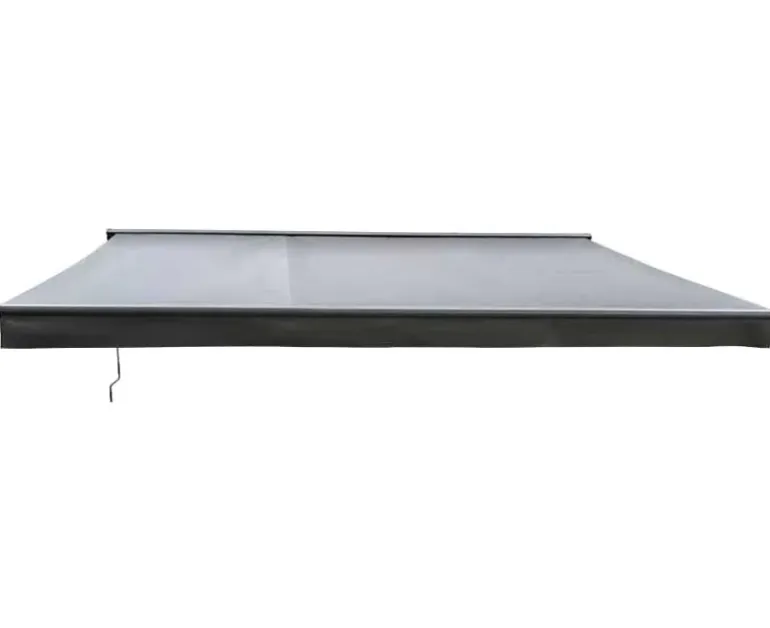 Ask markise – semikassette manuel – 4,8 x 3 meter – Grå