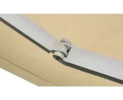 Ask markise – semikassette manuel – 3,5 x 3 meter – Hvid/Beige
