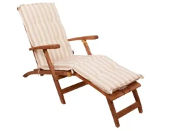 Aston Dækstolshynde Struktur Lux - Beige/Hvid Stribet