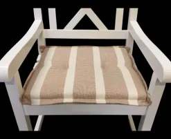 Aston Sædehynde 45x50 - Beige/Hvid Stribet