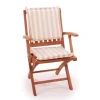Aston Sædehynde 38x38 - Beige/Hvid Stribet