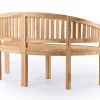 Bananbænk til 3 personer - Classic Teak