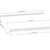 Bøg markise – fuldkassette med motor og LED – 3,5 x 3 meter – Hvid/Beige
