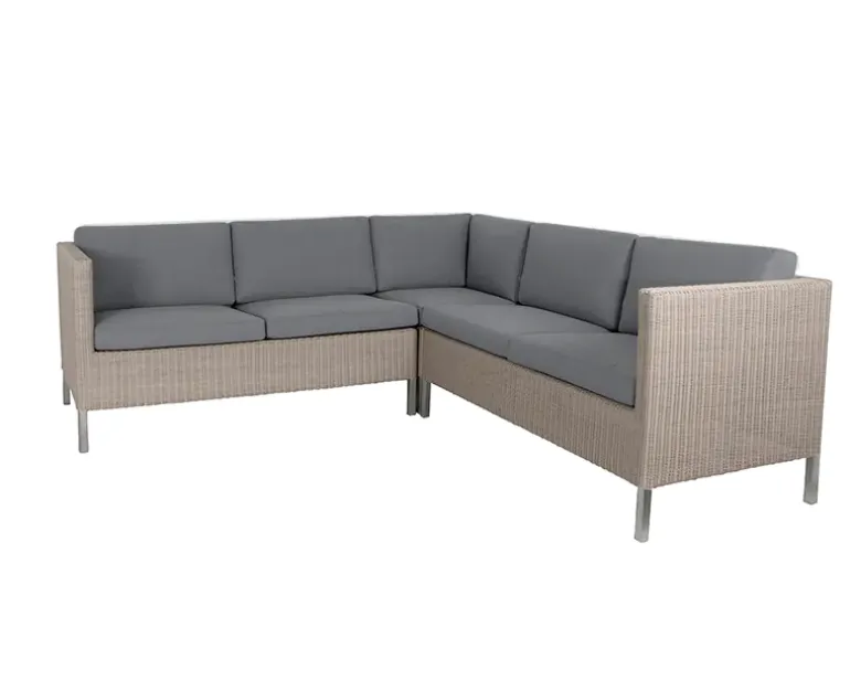 Cane-line Connect 5 pers. Hjørnesofa - Taupe - DEMO