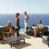 Cane-Line Diamond 3 pers.sofa m/hynder - Graphite/Grey