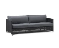 Cane-Line Diamond 3 pers.sofa m/hynder - Graphite/Grey