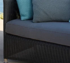 Cane-Line Diamond 3 pers.sofa m/hynder - Graphite/Grey