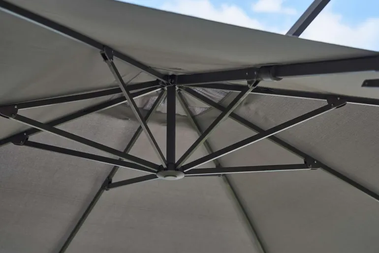 Cane-line Hyde Hængeparasol 3x3 meter - Grey