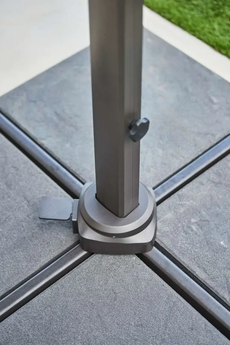 Cane-line Hyde Hængeparasol 3x4 meter - Grey