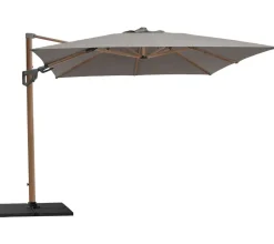Cane-line Hyde Hængeparasol 3x4 meter med tilt - Trælook / Taupe