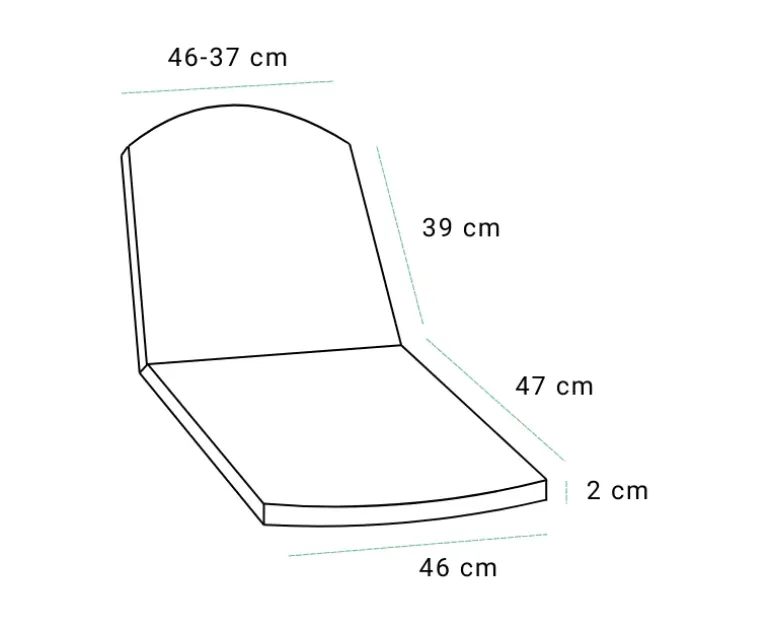 Cane-line Natté sæde/ryghynde til Breeze stol - Sort
