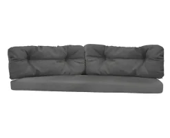 Cane-line Ocean Large 3-pers. sofa inkl. hynder - Dark Grey