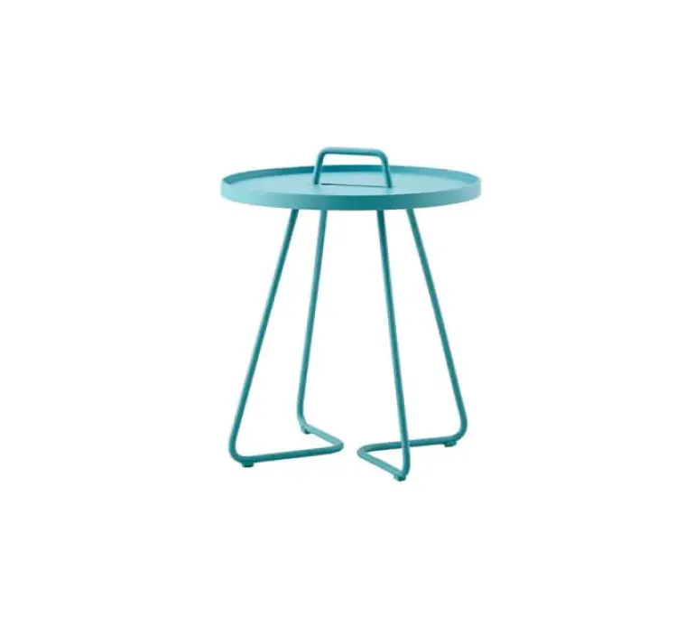 Cane-line On the move sidebord lille aqua Ø44x54 cm