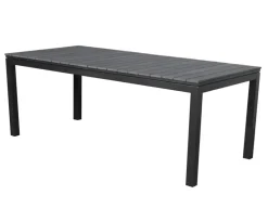Cebu Paris Havemøbelsæt 95x200/250/300 med 6 stole - Grå