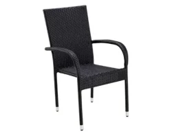 Ceramico Gine Havemøbelsæt m/ 6 stole - 90x195 cm - Grå / Sort