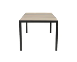 Ceramico Gine Havemøbelsæt - 90x195 cm - Sort/Beige