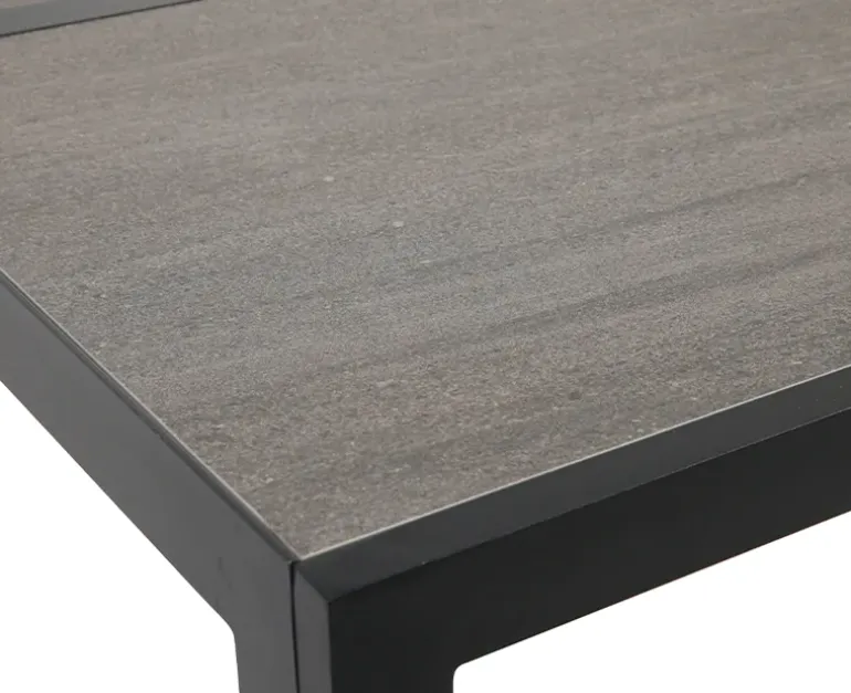 Ceramico Havebord Alu/keramik 90x195 cm - Sort/Grå