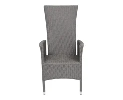 Ceramico Paris Havemøbelsæt m/ 6 stole - 90x195 cm - Grå
