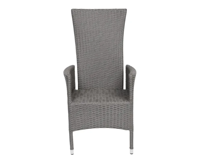 Ceramico Paris Havemøbelsæt m/ 6 stole - 90x195 cm - Grå