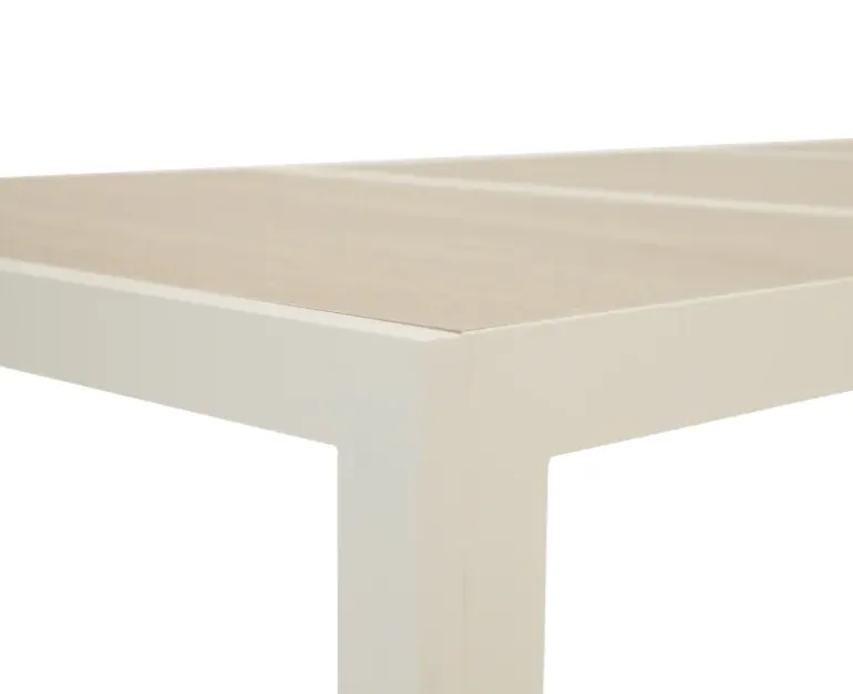 Ceramico Saba Havemøbelsæt - 90x195 cm - Gråhvid/Dusty
