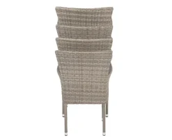 Ceramico Saba Havemøbelsæt - 90x195 cm - Gråhvid/Dusty