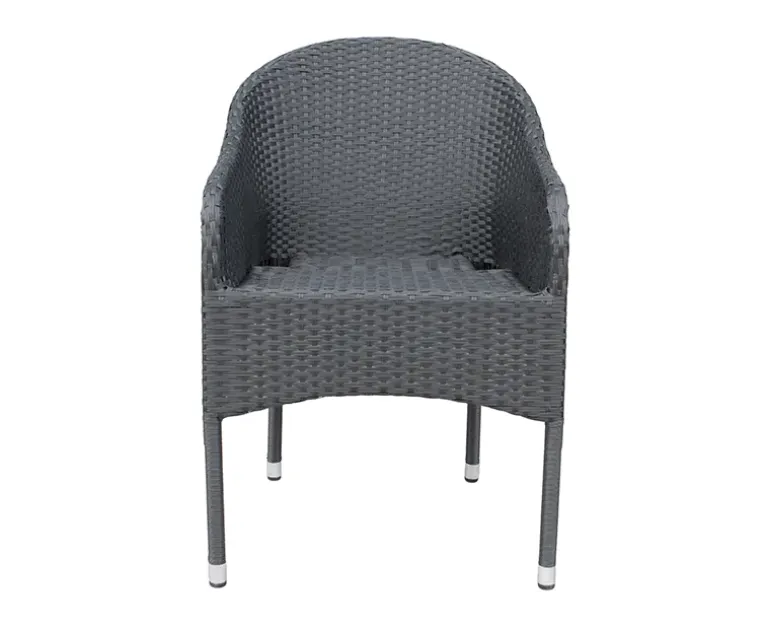 Chinet Andrea Havemøbelsæt m/4 stole - 90x90 - Sort