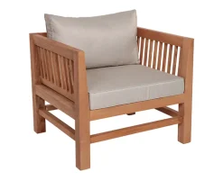Colorado EASY DRY Dining Sofastol Teak - Lys Sand/Grå