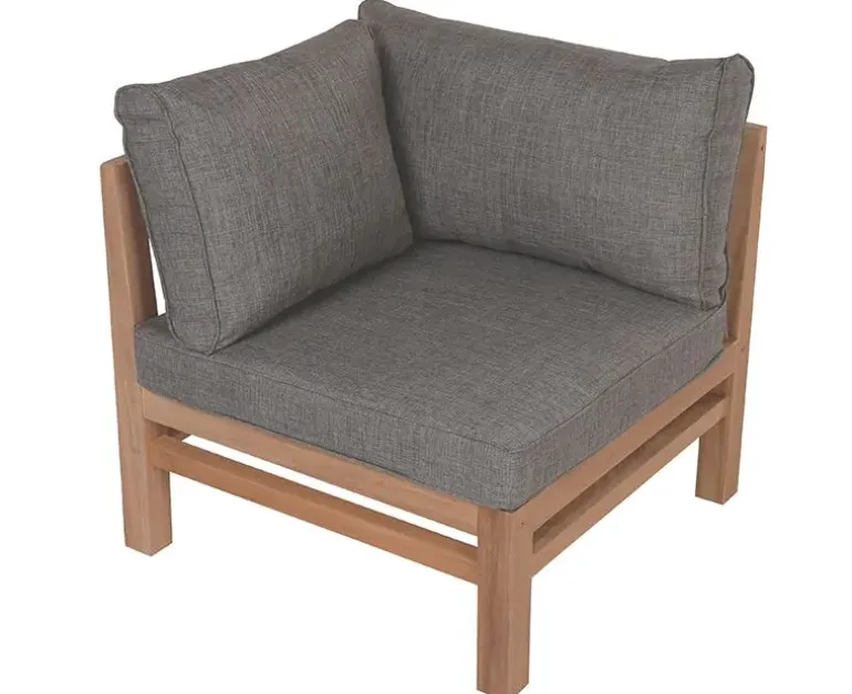 Colorado EASY DRY Teak Hjørnemodul - Grå
