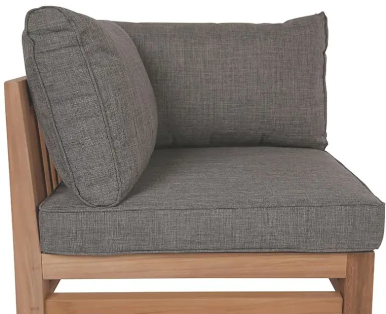 Colorado EASY DRY Teak Hjørnemodul - Grå