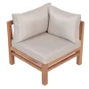 Colorado EASY DRY Teak Hjørnemodul - Lys Sand/Grå