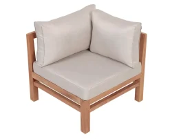 Colorado EASY DRY Teak Hjørnemodul - Lys Sand/Grå