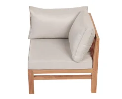 Colorado EASY DRY Teak Hjørnemodul - Lys Sand/Grå