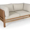 Colorado EASY DRY Teak Sofa 2 pers. - Lys Sand/Grå