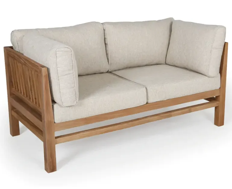 Colorado EASY DRY Teak Sofa 2 pers. - Lys Sand/Grå