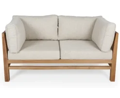 Colorado EASY DRY Teak Sofa 2 pers. - Lys Sand/Grå