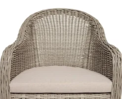 Dagmar Freja Havemøbelsæt m/4 stole - 90x160 - Gråhvid