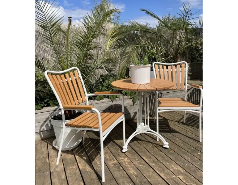 DaneLine Adam Cafébord - Nonwood - Ø70 cm - Hvid