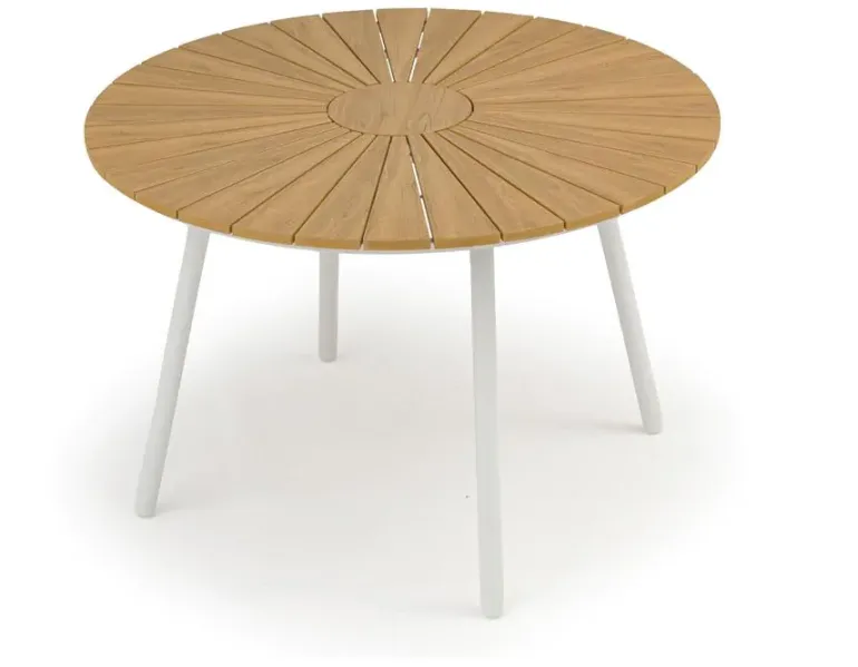 DaneLine Adam Havebord - Nonwood - Ø110 cm - Hvid