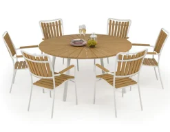 DaneLine Adam Havebord - Nonwood - Ø150 cm - Hvid