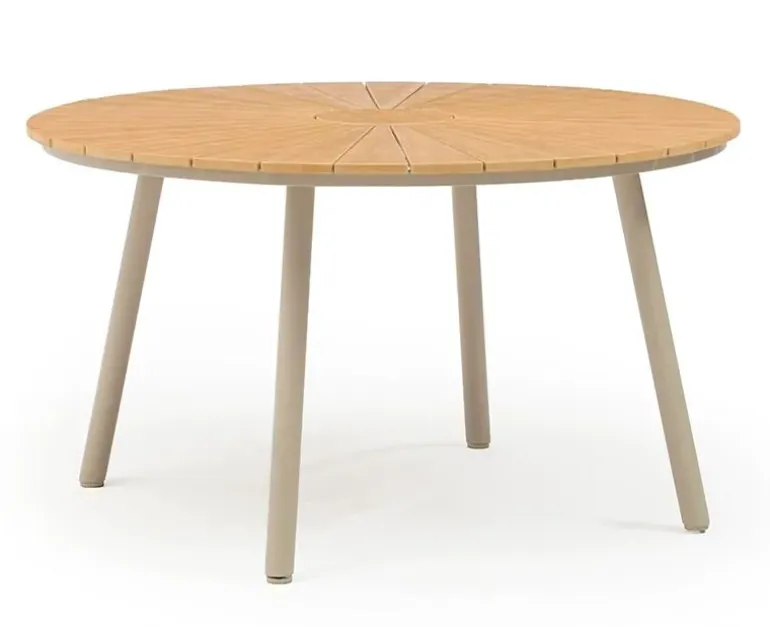 DaneLine Adam Havebord - Nonwood - Ø130 cm - Latte