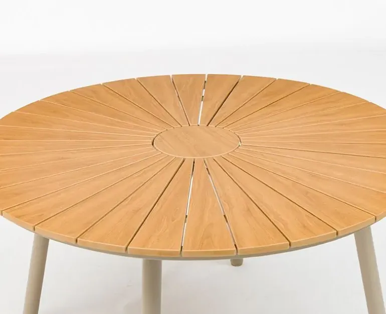 DaneLine Adam Havebord - Nonwood - Ø130 cm - Latte