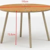 DaneLine Adam Nonwood Havemøbelsæt Ø110 cm - Latte