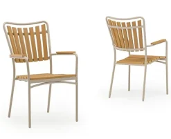 DaneLine Adam Nonwood Havemøbelsæt Ø150 cm - Latte